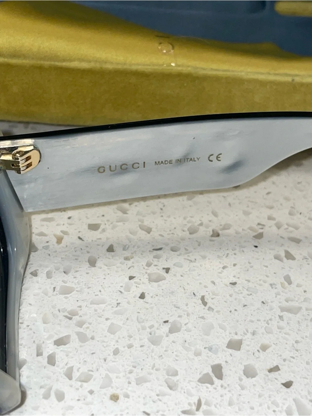Gucci Black Sunglasses with Gold GG